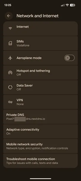 Android defaults to override DNS. image 4
