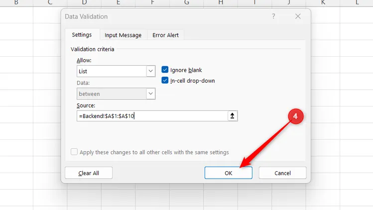 Assign menu items to specific cells. image 4