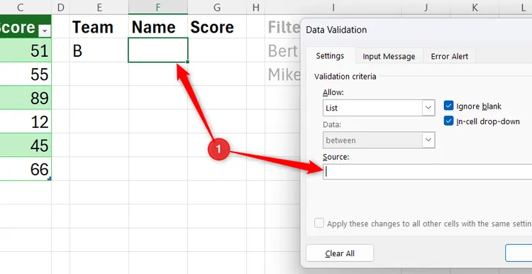 Linking multiple dropdown menus in sequence. image 1