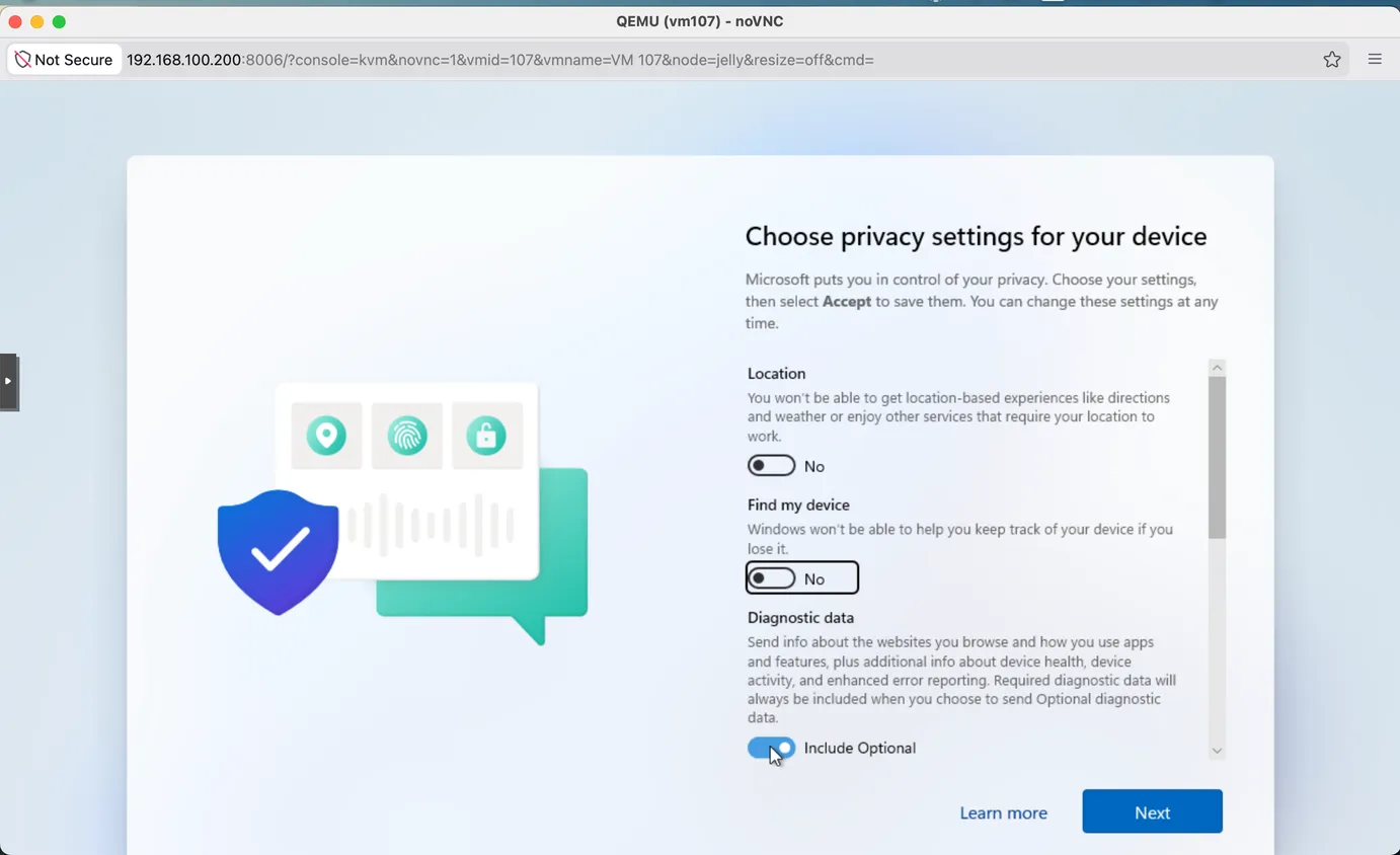 Setting up a Windows virtual machine. image 6