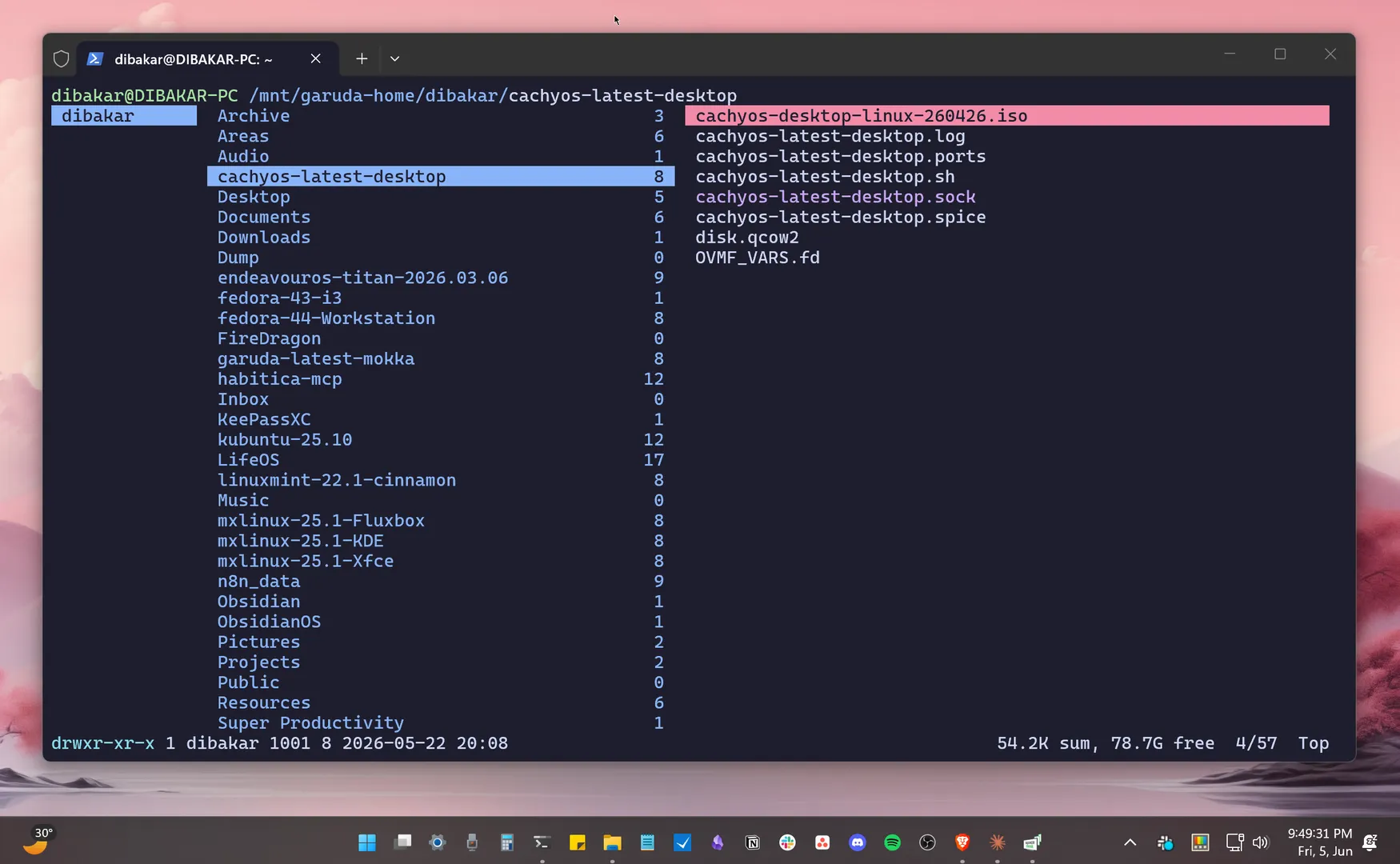 Native Linux file system support found within Windows. image 2